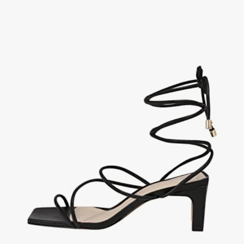 Ted Baker Ankle Wrap Heels - Pink - Picture 2 of 6